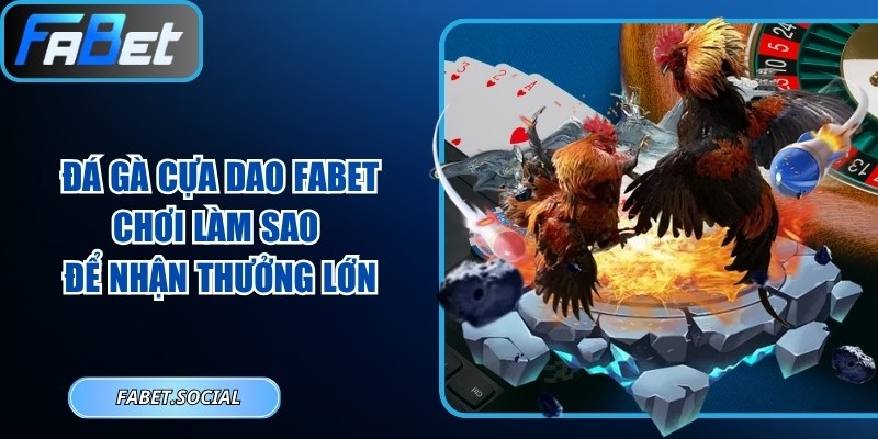 Đá Gà Cựa Dao FABET: Chơi Làm Sao Để Nhận Thưởng Lớn Đá gà cựa dao